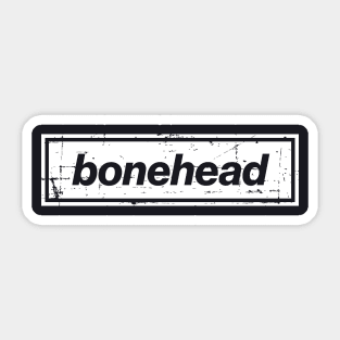 Bonehead - The Mancunian Indie Music Man White Sticker